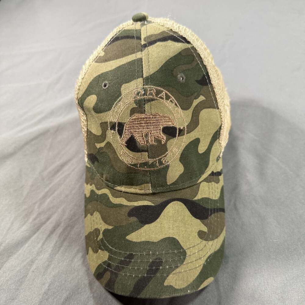 Uluru Colorado Bear Camo Mesh Snapback Hat One Size